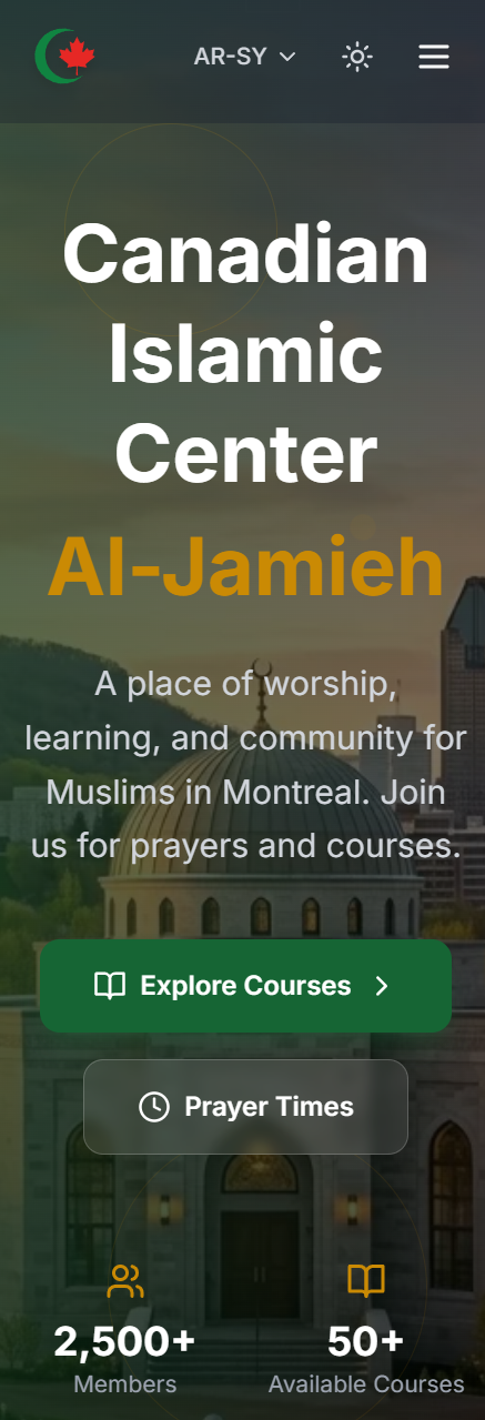 Canada Islamic Center Mobile